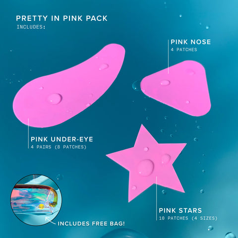 Pretty In Pink Pack - Under Eye, Nose, Stars
